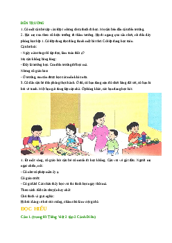 Giải SGK môn Tiếng việt 2 - Bài 10:  Đến trường (4) | Cánh Diều