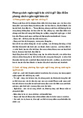 Phong cách ngôn ngữ báo chí là gì? Đặc điểm phong cách ngôn ngữ báo chí