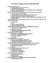 Câu hỏi trắc nghiệm môn Hệ điều hành | Đại học Tài nguyên và Môi trường Thành phố Hồ Chí Minh