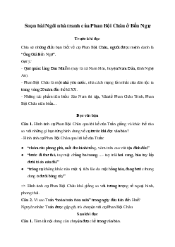 Ngôi nhà tranh của Phan Bội Châu ở Bến Ngự | Soạn văn 11 Chân trời sáng tạo