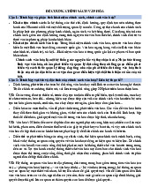 Đề cương Môn Chính sách văn hóa | Đại học Văn hóa Hà Nội