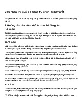 Cảm nhận khổ cuối bài Sang thu chọn lọc hay nhất | Ngữ văn 7