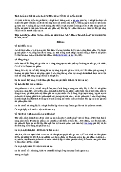 Bài tập môn Luật sở hữu trí tuệ và bảo hộ quyền tác giả