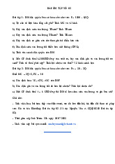 Bài ôn tập số 2 môn Kinh tế vi mô 1 | Học viện Tài chính