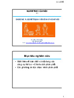 Chương 9: Quyết Định Về Kênh Phân Phối  môn Marketing căn bản | Trường đại học Mở Hà Nội