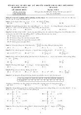 Đề thi thử tốt nghiệp THPT 2025 môn Toán Sở GD&ĐT Tiền Giang