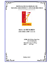 Báo cáo thí nghiệm cà phê cacao_Lương Văn Thắng| Môn Công nghệ sản phẩm nhiệt đới| Trường Đại học Bách Khoa Hà Nội