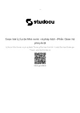 Soạn bài Lý Luận Nhà nước và pháp luật | Trường Đại học Kinh tế – Luật