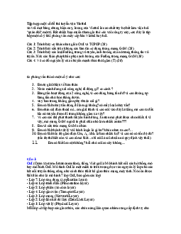 Tổng hợp một số đề thi tuyển vào Viettel