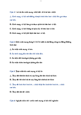 Câu hỏi trắc nghiệm - Giải tích | Trường Đại học Bách khoa Thành phố Hồ Chí Minh