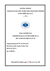 Báo cáo kiến tập: Tìm hiểu pháp luật tố tụng tại Tòa án Gò Vấp môn Chính trị - Luật | Đại học Công nghiệp Thực phẩm Thành phố Hồ Chí Minh