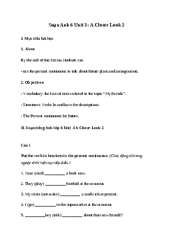 Giải Tiếng Anh 6 Unit 3: A Closer Look 2 | Global Success