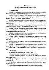 Ôn tập Lý luận về Nhà nước và Pháp luật | Đại học Thái Nguyên