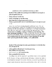 Câu hỏi thi giữa kì TA chuyên ngành KE&QTKD môn Tiếng Anh  | Học viện Nông nghiệp Việt Nam