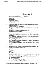 Discussion 2: Probability Distributions and Normal Distribution Concepts môn Xác suất thống kê| Đại học Duy Tân