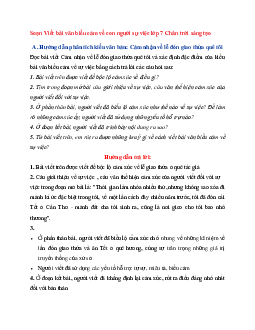 Soạn Viết bài văn biểu cảm về con người sự việc | Ngữ Văn 7 Chân Trời Sáng Tạo tập 1