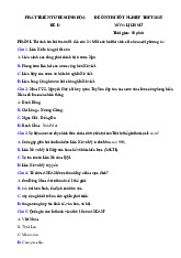 Đề thi thử tốt nghiệp THPT 2025 môn Lịch sử bám sát đề minh họa - Đề 11