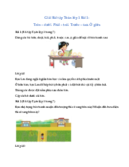 Giải Toán lớp 1 trang 7 sách Cánh Diều