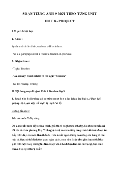 Tiếng Anh 9 Unit 8: Project