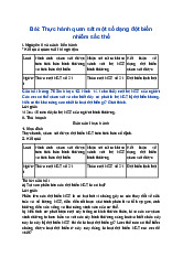 Giải SGK Sinh học 12 Kết nối tri thức Bài 14: Thực hành quan sát một số dạng đột biến nhiễm sắc thể