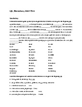 Life 2e Elementary Unit 9 test Word - Môn quản trị học - Đại Học Kinh Tế - Đại học Đà Nẵng