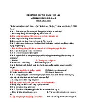 ôn tập cuối học kì 9 phân môn địa lí