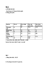 Bài cá nhân số 1 | Môn Thống kê kinh doanh và kinh tế - Đại học Cần Thơ