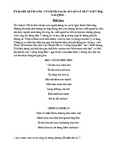 Phân tích khổ thơ thứ 4-5 bài Mùa xuân nho nhỏ và khổ 4 bài Viếng Lăng Bác | Ngữ Văn 9