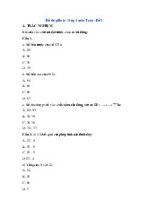 Đề thi giữa học kỳ 1 môn Toán lớp 2 năm học 2024 - 2025 - Đề số 3 | Bộ sách Cánh diều
