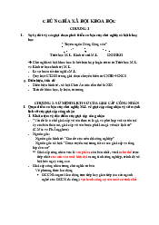 Lý thuyết Chương 1 môn Chủ nghĩa xã hội khoa học | Trường Đại học Kinh tế, Đại học Quốc gia Hà Nội