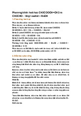 Phương trình hoá học CH3COOCH=CH2 ra CH3CHO - Vinyl axetat + NaOH