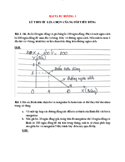Bài tập Chương 3 có đáp án - Kinh tế vĩ mô | Trường Đại học Giao thông Vận Tải