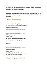 Lời bài hát Ưng quá chừng - Amee (Meo meo meo meo, trả lại tâm trí tôi đây)