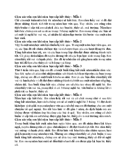 Viết 4-5 câu thể hiện tình cảm, cảm xúc của em khi năm học sắp hết | Tập làm văn lớp 2 | Kết nối tri thức