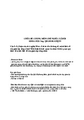 Chữa đề cương - Chủ nghĩa xã hội khoa học | Trường Đại học Kinh tế, Đại học Quốc gia Hà Nội