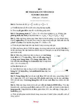 TOP 3 Đề thi thử Tuyển Sinh vào 10 môn Toán Quận Nhà Bè năm học 2024-2025 (có đáp án)