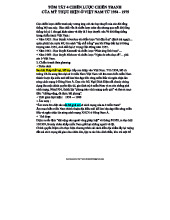 4 Chiến Lược Chiến Tranh Của Mỹ Tại Việt Nam (1954 - 1975)