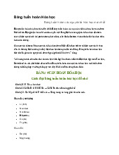 Bảng tuần hoàn Hóa học - Hóa học 8