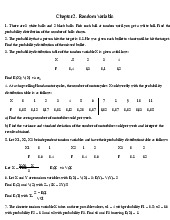 Chapter 2 exercises - random variables and probability distributions môn Xác suất thống kê| Trường Đại học Ngoại Thương