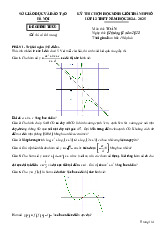 Đề chọn học sinh giỏi Toán 12 THPT năm 2024 – 2025 sở GD&ĐT Hà Nội