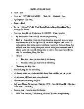 Bệnh án Hậu phẫu: Đứt gân gót chân môn Sinh lý bệnh | Trường Đại Học Tây Nguyên