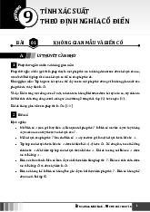 Chuyên đề tính xác suất theo định nghĩa cổ điển Toán 10 chương trình mới