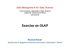 Exercise on OLAP| Tài liệu tham khảo môn quản trị dữ liệu và trực quan hóa| Trường Đại học Bách Khoa Hà Nội