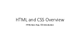 Bài giảng HTML and CSS Overview môn Ngôn ngữ lập trình | Đại học Bách Khoa Hà Nội