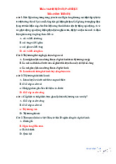 Đề cương môn Tài chính tiền tệ - Trường Đại học Thủ Dầu Một.