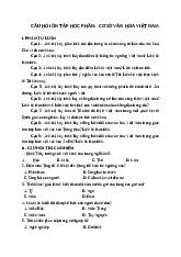 Câu hỏi ôn tập cơ sở văn hóa Việt Nam | Học viện Báo chí và Tuyên truyền