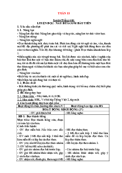 Giáo án buổi 2 Tiếng Việt 2 sách Cánh diều | Tuần 15