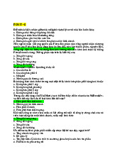 Tổng hợp câu hỏi về Marketing và phân phối hàng hóa | Nguyên Lý Marketing | Đại học Tôn Đức Thắng