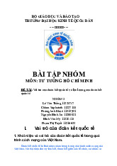 Vai trò của đoàn kết quốc tế và lực lượng của đoàn kết quốc tế | Bài tập nhóm môn Chủ nghĩa xã hội Neu