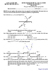 Đề chọn đội tuyển HSG Toán 12 lần 2 năm 2024 – 2025 trường Nho Quan A – Ninh Bình